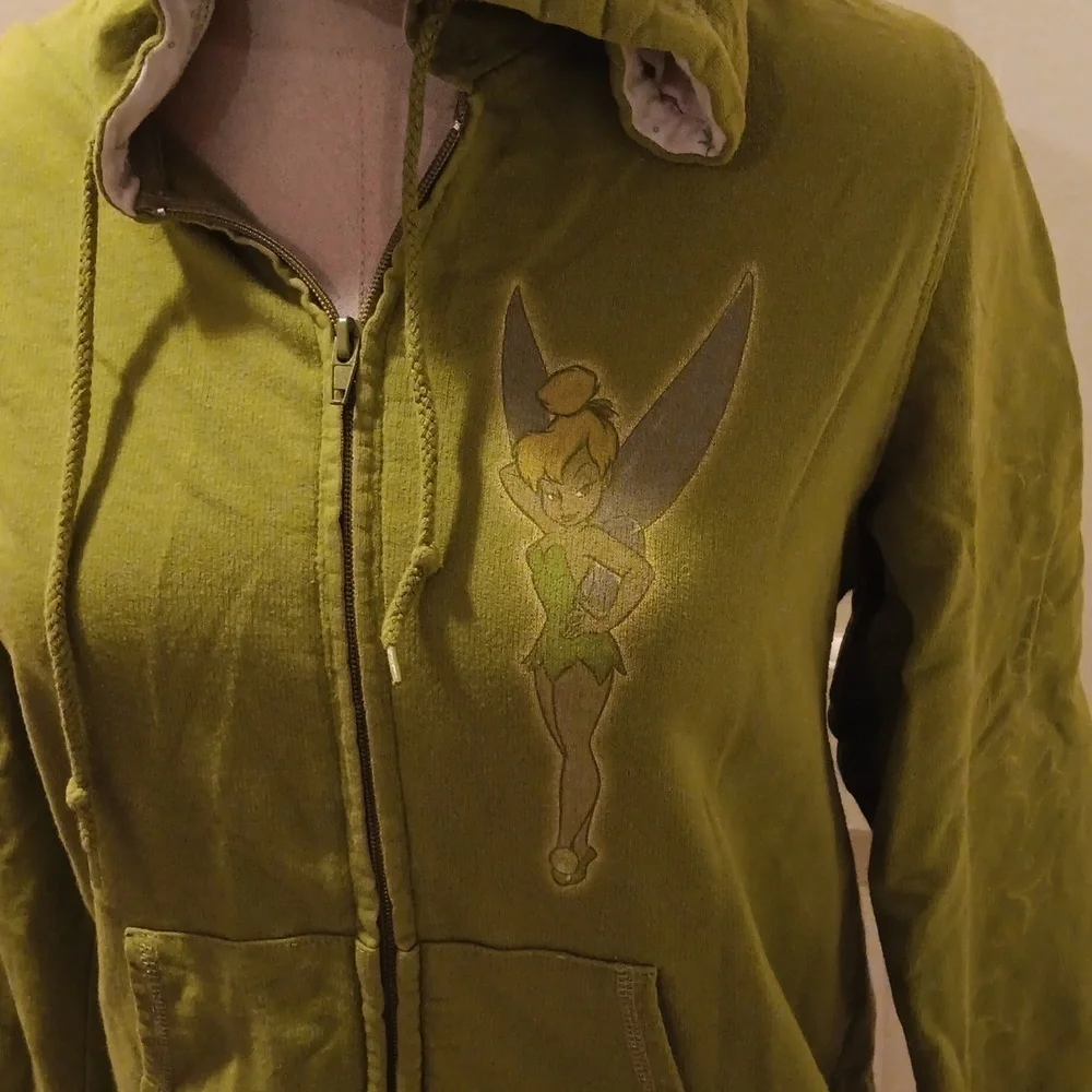 Vintage 1990s Disney Tinkerbell large green jacket